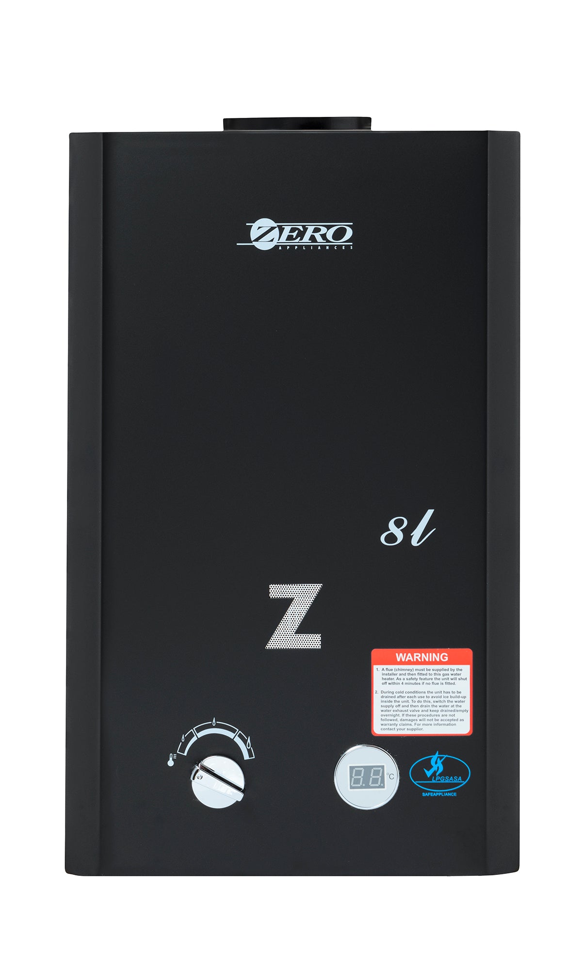 Zero Appliances 16L Low Pressure Gas Geyser **Includes Flu Pipe ZERO