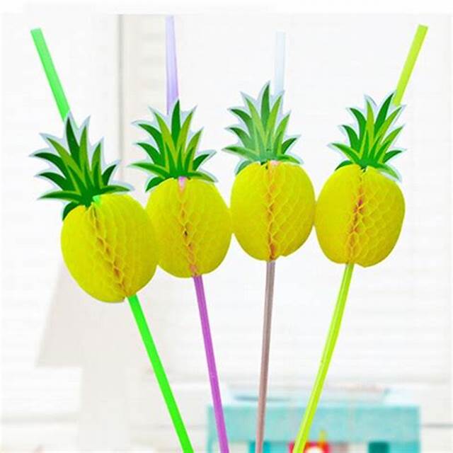 BAR BUTLER FOLD OUT PINEAPPLE COCKTAIL PICKS 12PCS, (150MM) Alpaco