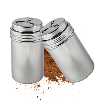 Popcorn Stainless Steel Spice Shaker Medium Alpaco Catering & Equipment