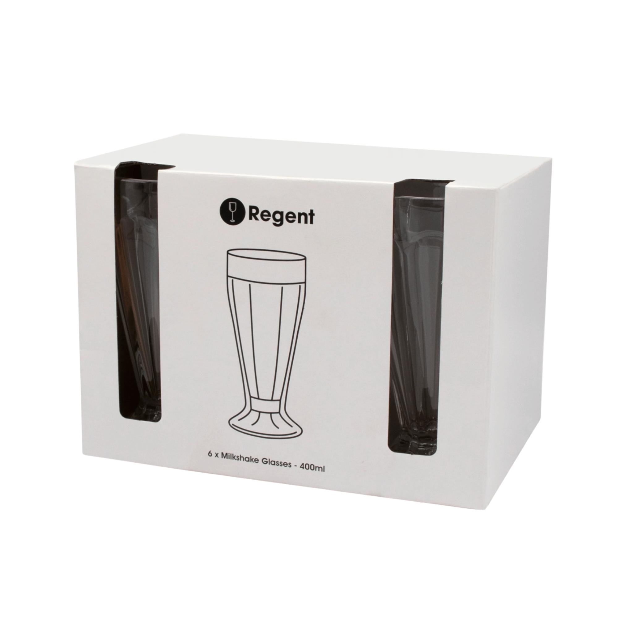 Regent – Soda / Milkshake Glass – 6 Pack – 400ml Regent