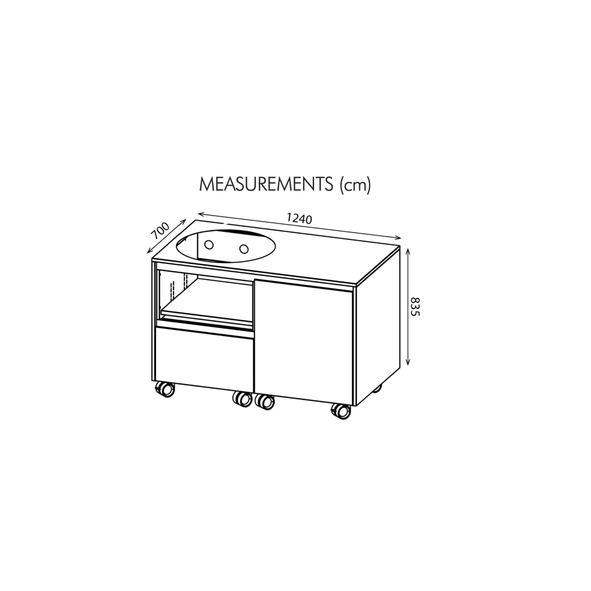 Lisa Outdoor – Okinawa 120S Modular Outdoor Kitchen Unit Lisa Outdoor