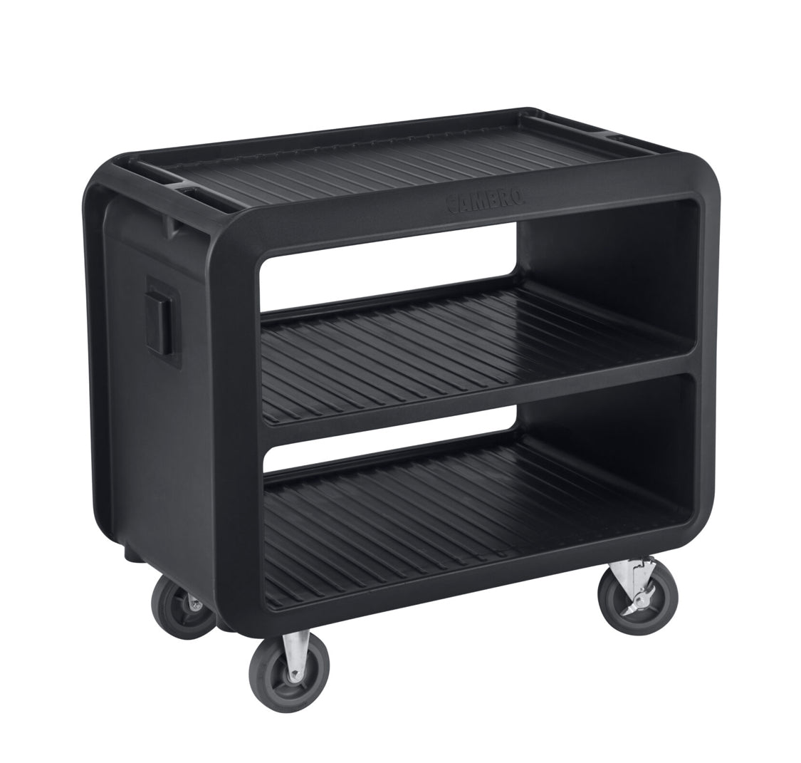 SERVICE CART PRO HEAVY DUTY 2 TIER 105CM L X 60CM W X 94CM H BLACK CAMBRO