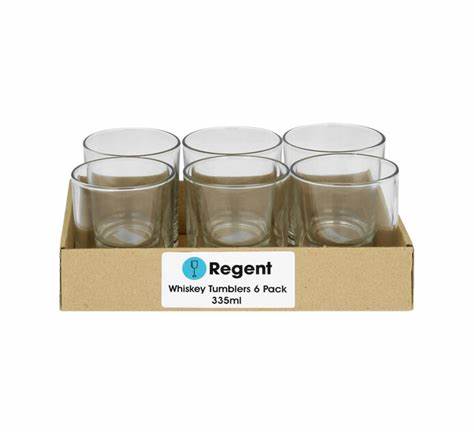 REGENT BULLET SHAPE GLASS MUG 6 PACK, (225ML) Regent