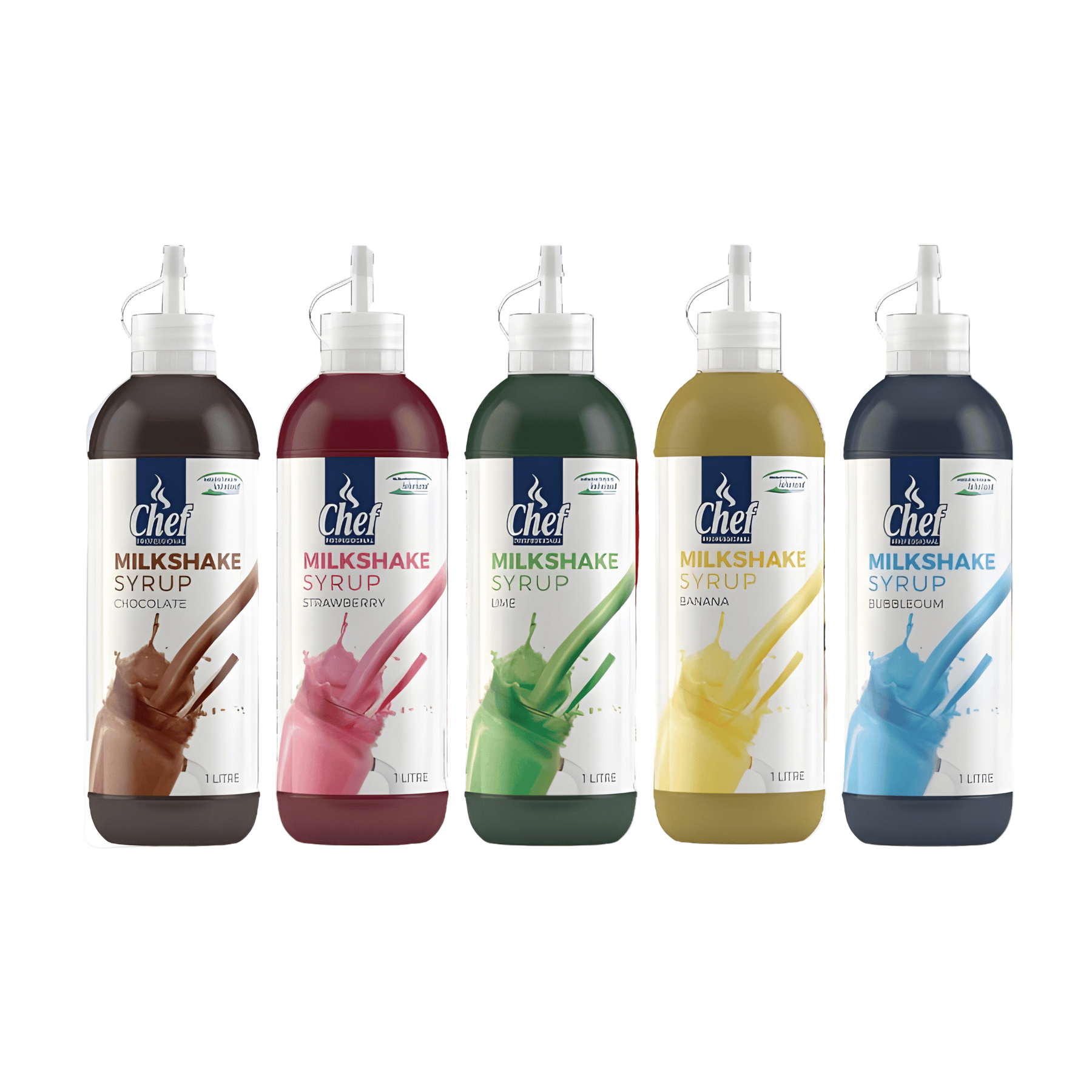 1lt Chef Professional Milkshake Syrup - Assorted Flavours – Alpaco ...