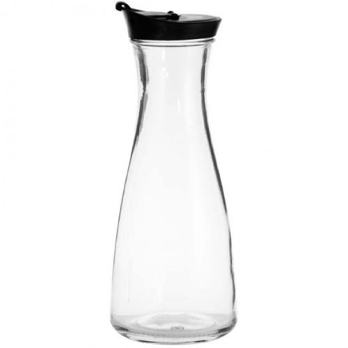 REGENT GLASS CARAFE WITH BLACK LID, 850ML (260X100MM DIA) CONSOL