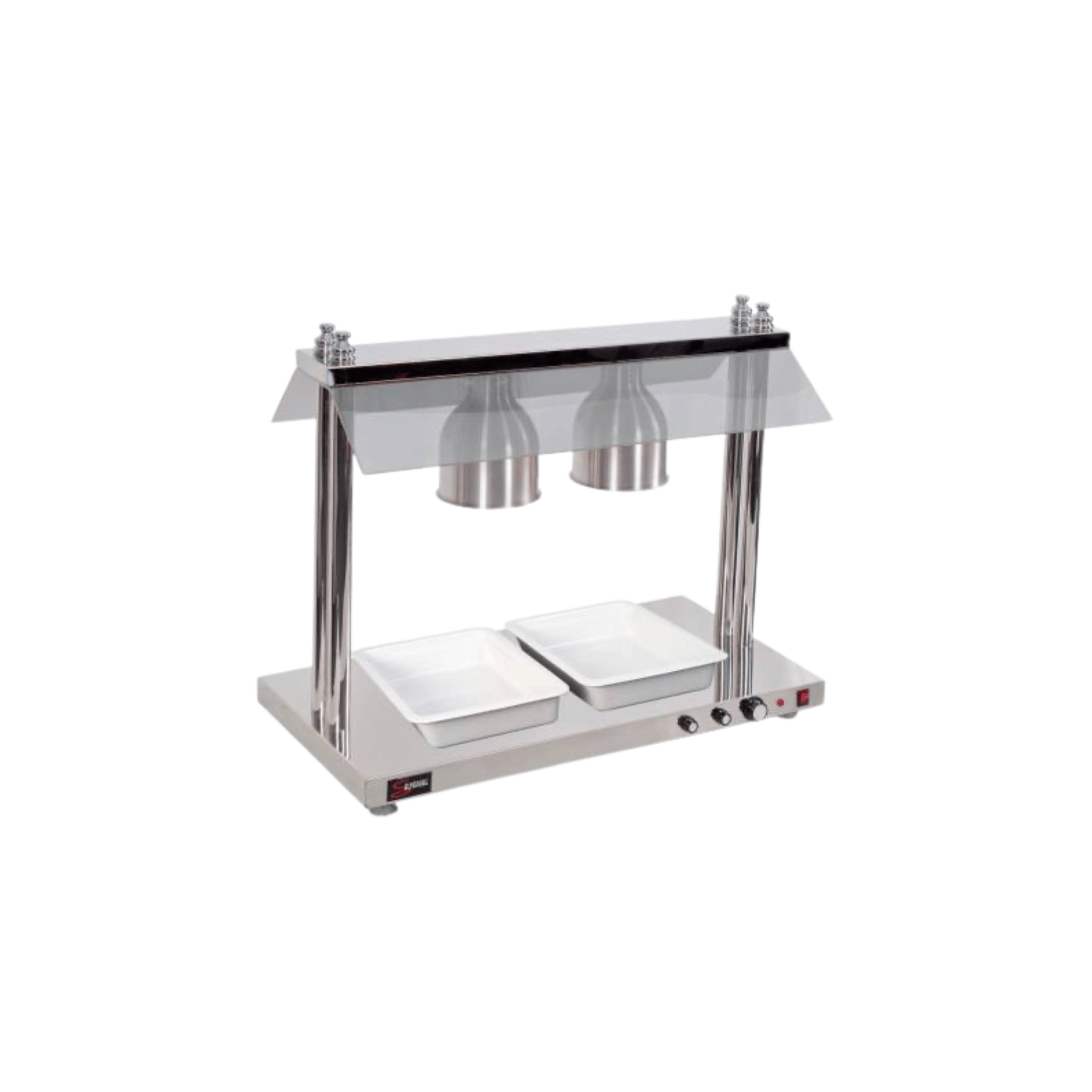 Salvadore – Heated Food Display Station – 2 Light – Heated Base Salvadore