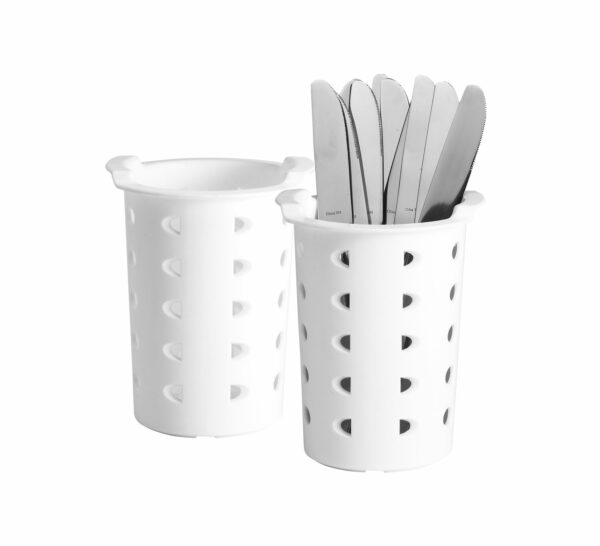 CUTLERY HOLDERS – FLATWARE CYLINDER – WHITE BCE