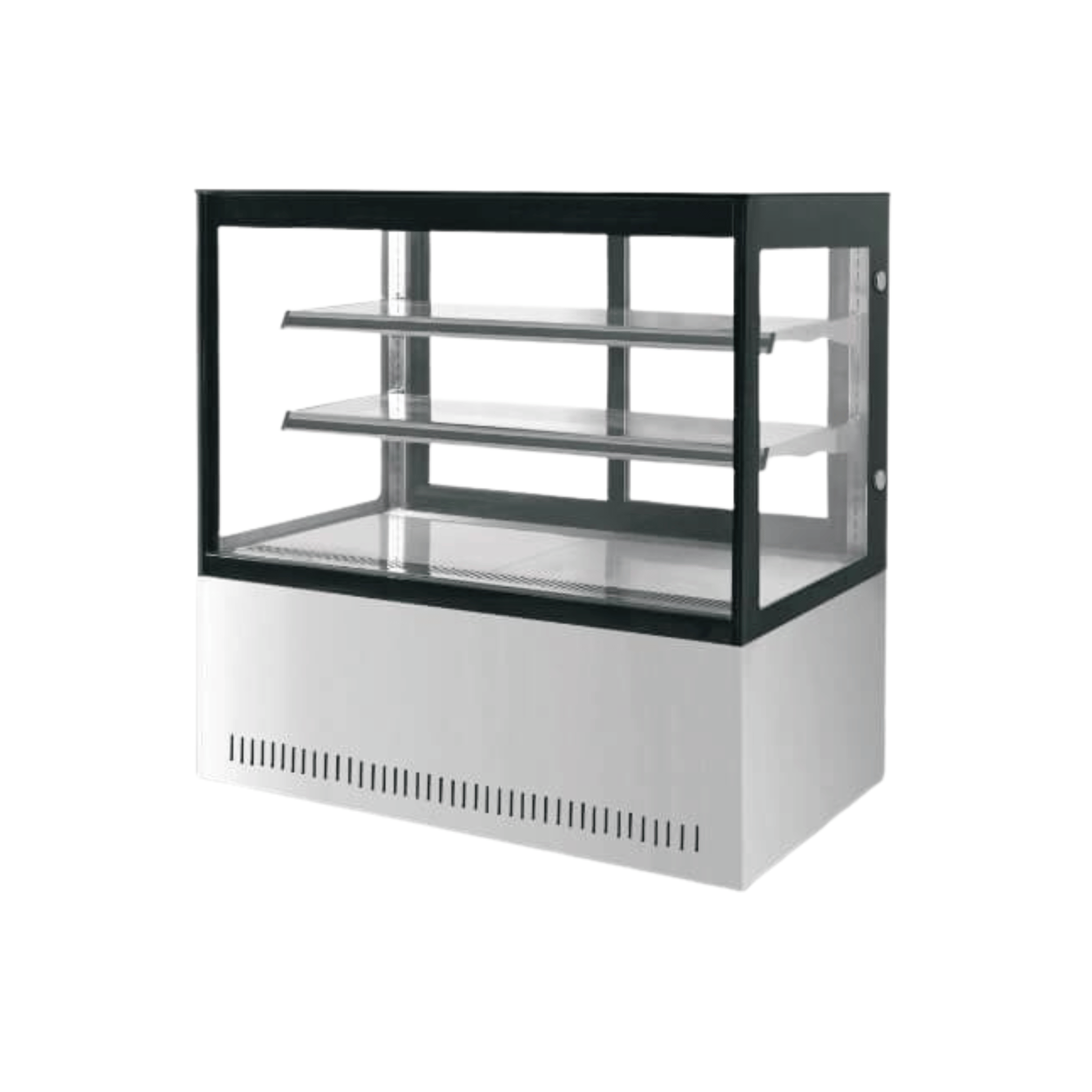 Pacific 1500mm Square Glass Cold Display Refrigerated - 2 Shelf Pacific