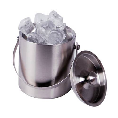 Double Walled Ice Bucket With Lid- 1Lt S/Steel BCE
