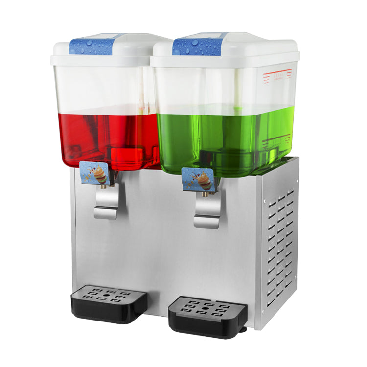 Juice Machines Refrigerated - 2x18lt  **AUTOMATIC CONTROL** ChromeCater