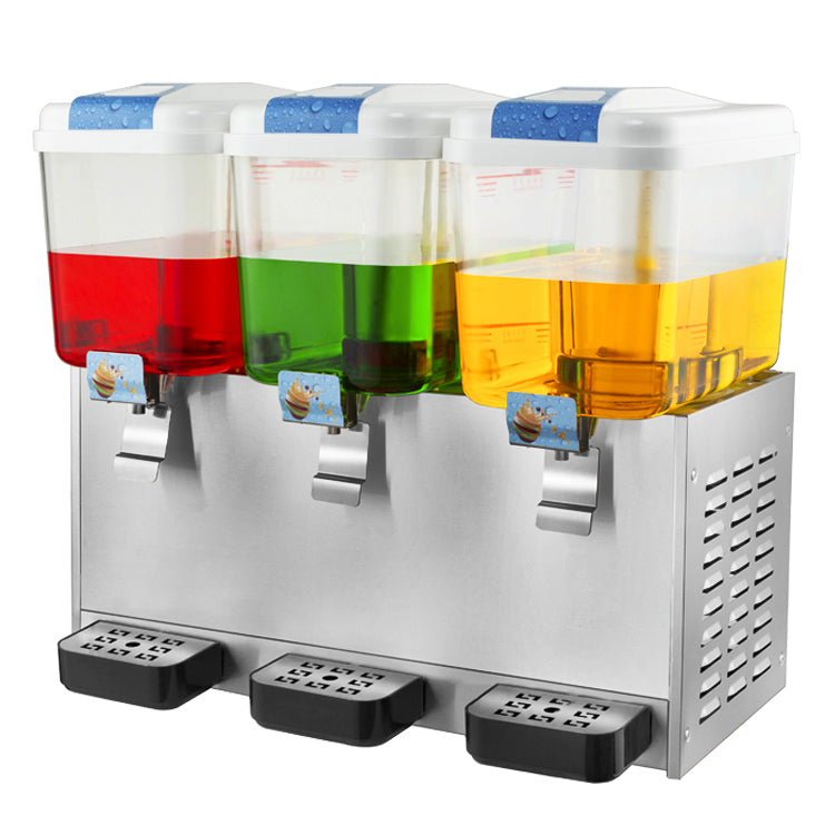 Juice Dispenser Machines Refrigerated - 3x18lt ChromeCater