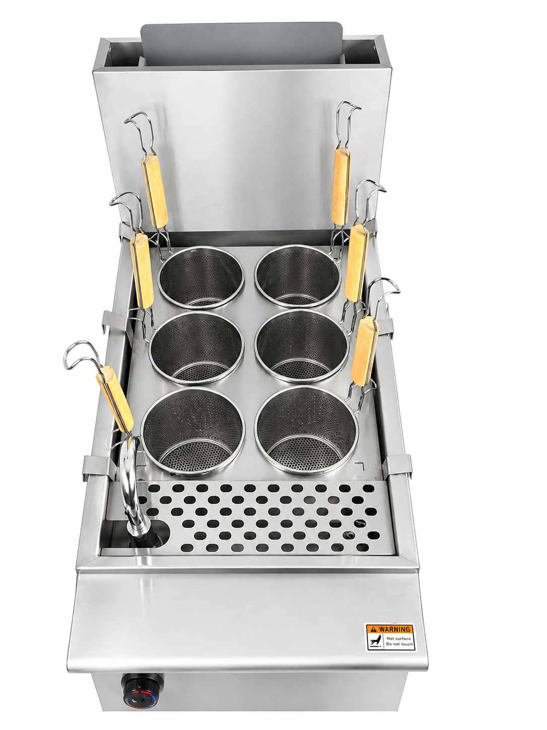 6 BASKET GAS PASTA COOKER MODULUKS FLOOR STANDING CATS