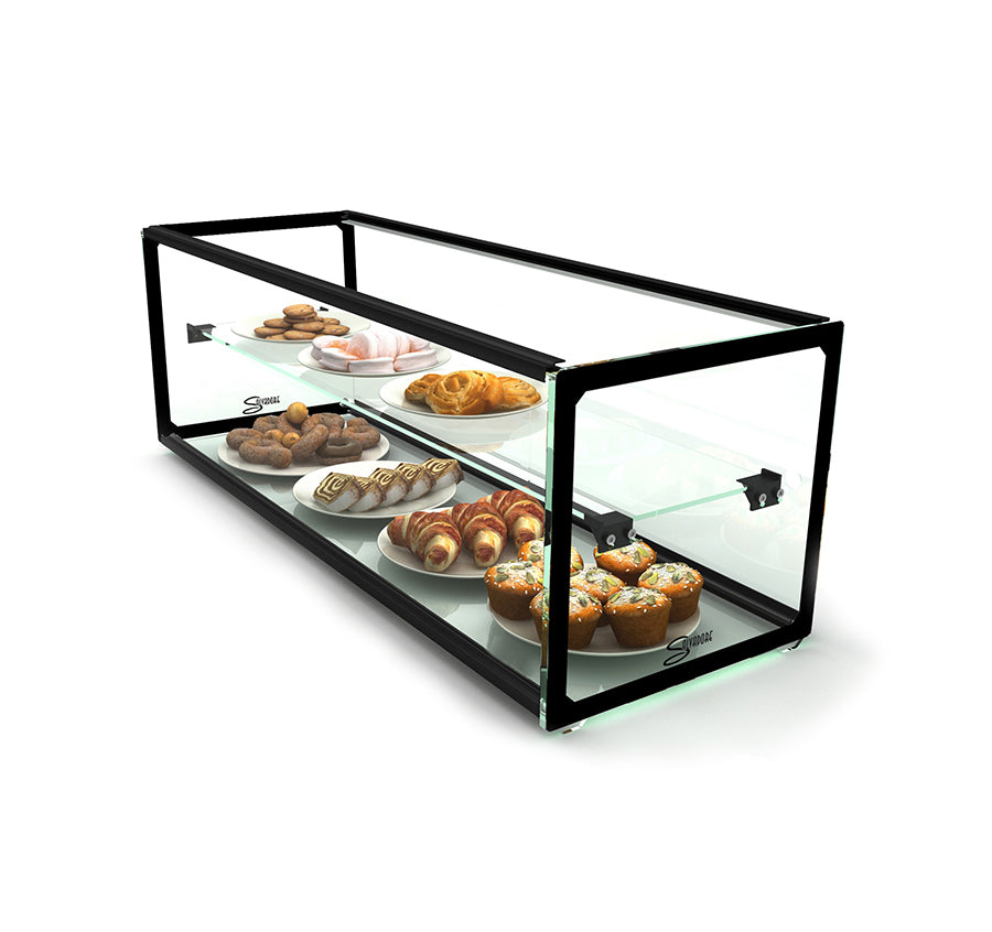 AMBIENT DISPLAY CABINET SALVADORE (DOUBLE SHELF) - 1200MM X 330MM X 315MM SALVADORE
