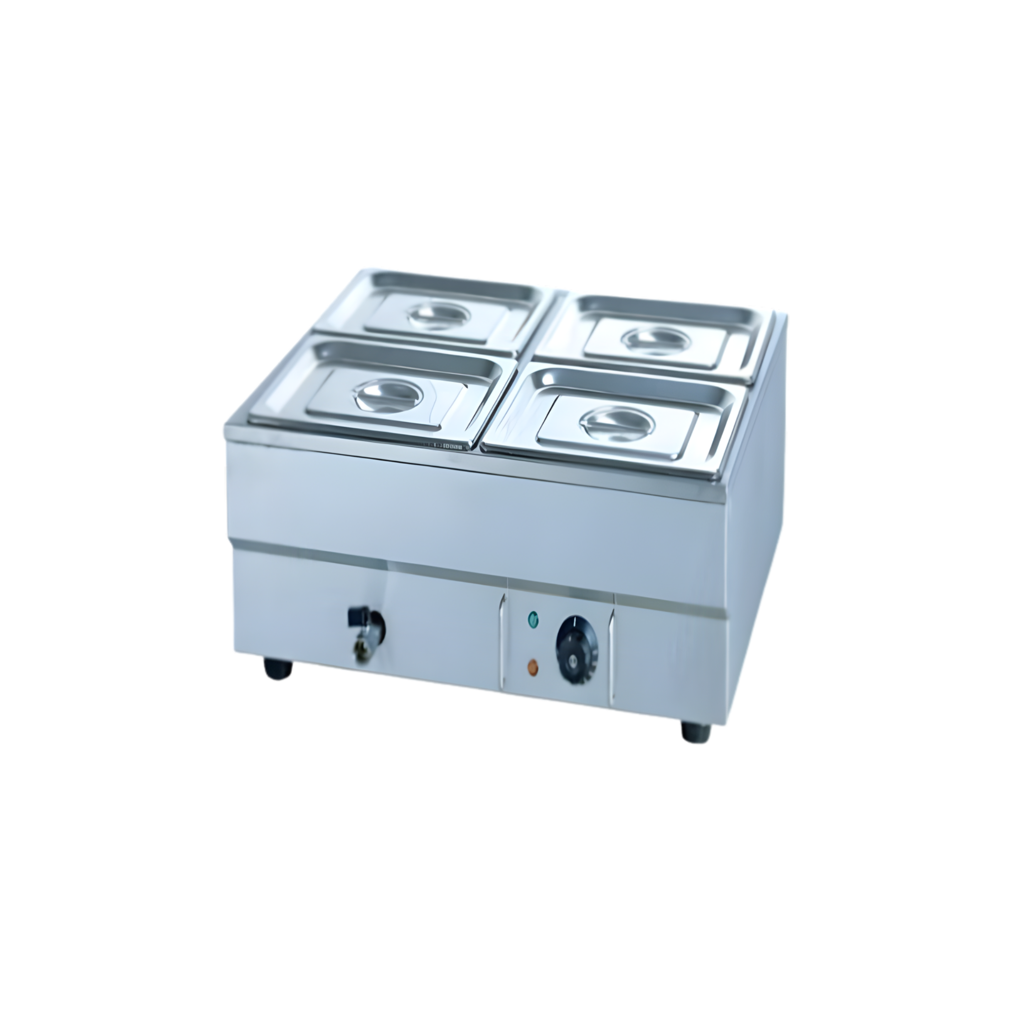 Gatto Table Model Bain Marie - Includes 4 Inserts+lids -4 X 1/2 Gatto