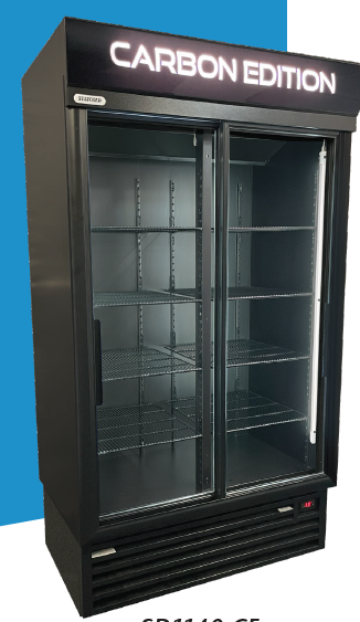 Copy of SD1140 746LT DOUBLE SLIDING DOOR BEVERAGE COOLER WITH TEMPERATURE DISPLAY STAYCOLD/ALPACO CATERING