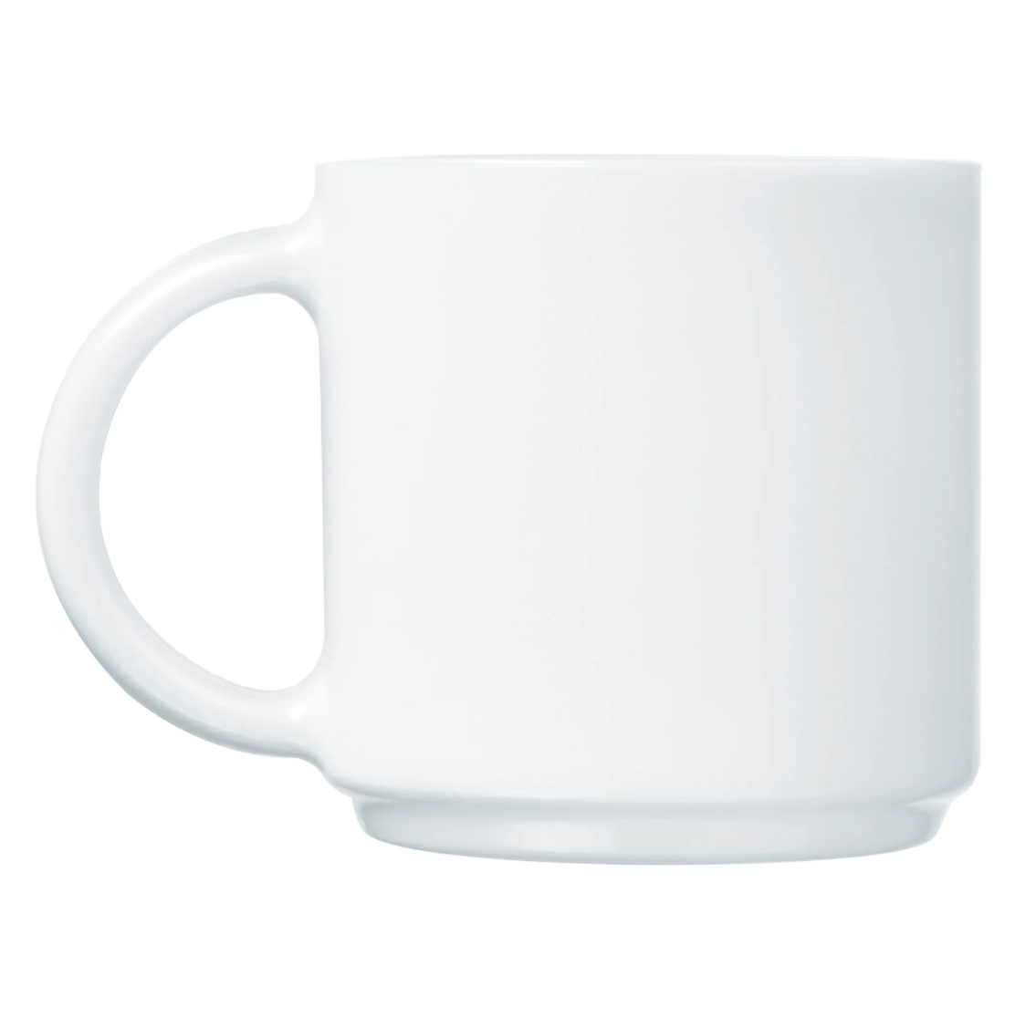 Luminarc White Opal Stacking Coffee Mug (340ml) LUMINARC