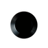 LUMINARC HARENA BLACK TEMPERED GLASS SIDE PLATE, (190MM DIA) LUMINARC