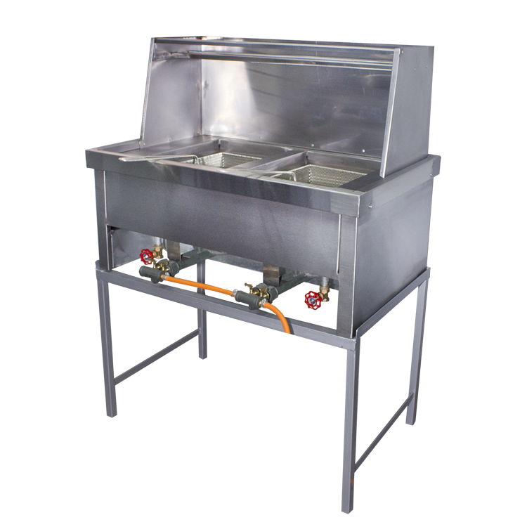 Gas Spaza Fryer 2 x 12Lt - BASKET NOT INCLUDED GLOBAL BRAND