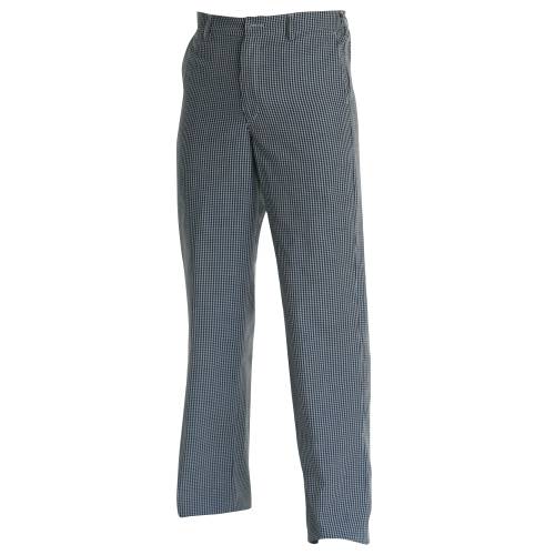 CHEFS UNIFORM - TROUSERS BLUE CHECK - X SMALL Chef Equip
