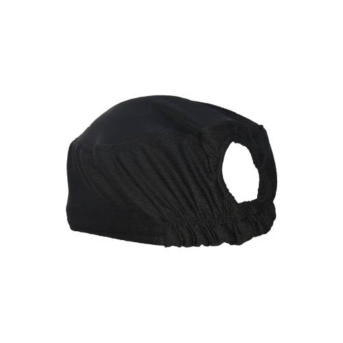 Chefs Uniform – Chefs Ezi Breathe Hat Black With Internal Sweat Band And Elastic Back Chef Equip