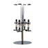 BAR BUTLER 4 BOTTLE TOT MEASURE DISPENSERS (25ML) ON A ROTARY STAND, (550MMX240MM DIA) Bar Butler