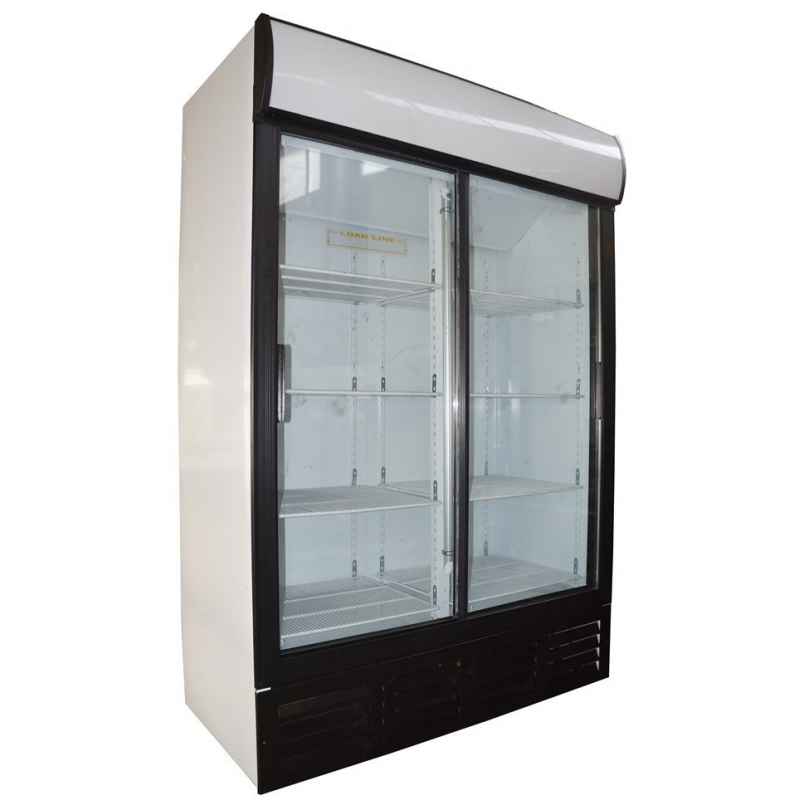 GD1360P - 1076LT BEVERAGE COOLER DOUBLE SLIDING DOOR ECOLINE