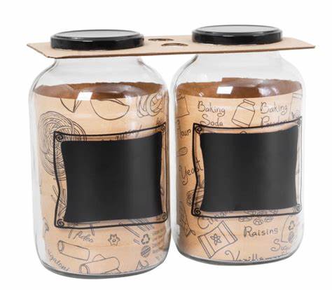 REGENT CHALKBOARD NOTES JARS 2 PACK, 2LT (218X128MM DIA) Regent