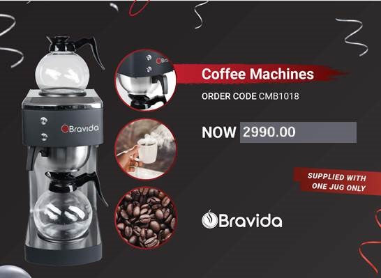 BRAVIDA Coffee Machine - Comes with 1 Jug Bravida