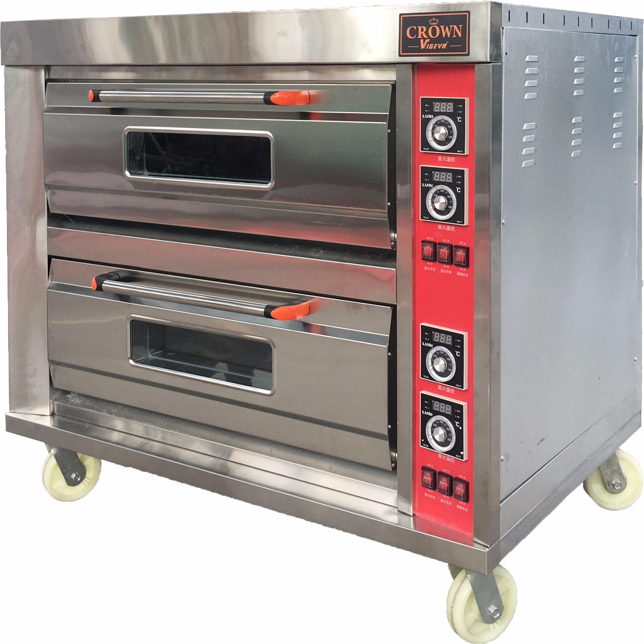 Double Deck Oven 6 Tray - Electric Alpaco Catering & Equipment Equipment