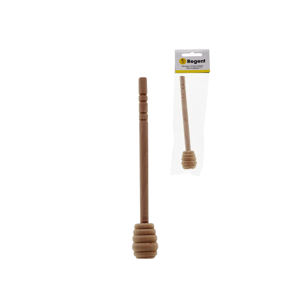 REGENT KITCHEN WOODEN HONEY DRIPPER, (20MM DIAX160MM) Regent