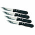 REGENT JUMBO STEAK KNIFE WITH BLACK PP HANDLE 4 PCE SET, (30X15X240MM) Regent