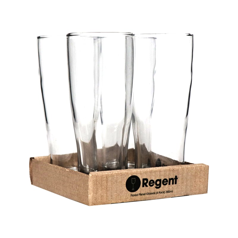 REGENT PILSNER BEER GLASS 6 PACK, (380ML) Regent