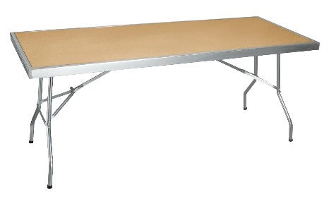 Trestle Wooden table with steel base - Heavy Duty Alpaco Catering And Equipment