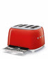 SMEG - RETRO 4-SLICE SQUARE TOASTER Smeg