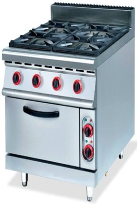 700 RANGE - 4 BURNER RANGE WITH ELECTRIC OVEN GATTO