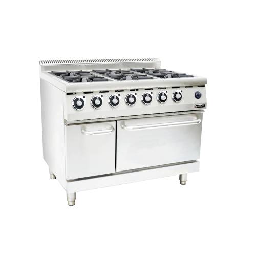 Anvil Gas Stove With Gas Oven – 6 Burner Anvil