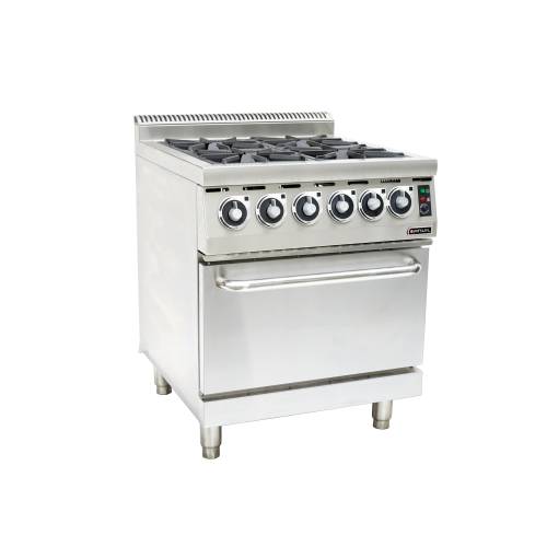 Anvil Gas Stove With Electric Oven  – 4 Burner Anvil