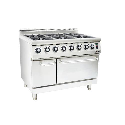 Anvil Gas Stove With Electric Oven  – 6 Burner Anvil
