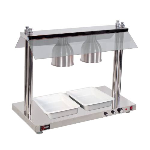 Heated Food Display Station – 2 Light – With Heated Base Salvadore