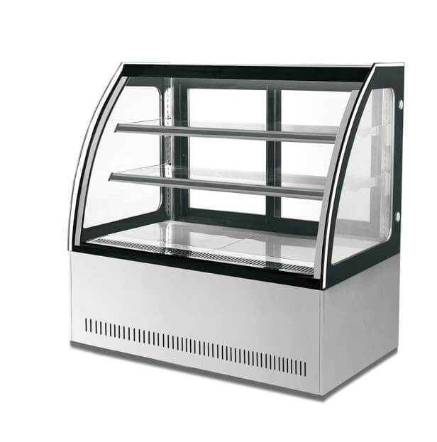 CURVED GLASS DISPLAY 1500W X 730D X H1200 PACIFIC