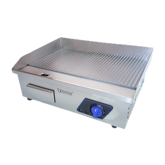 550mm Electric Griller Grooved Top ChromeCater