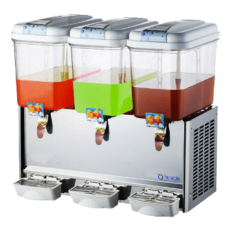 Juice Dispenser Machines Refrigerated - 3x18lt ChromeCater