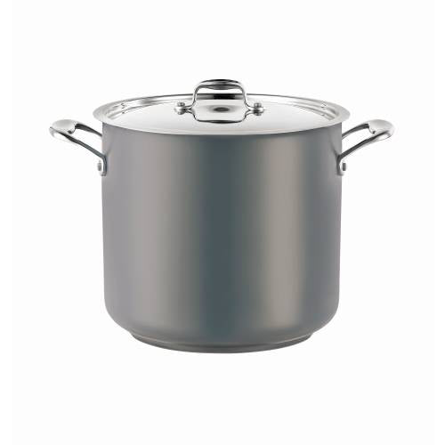 Pot (Grey) Stock 13.6L W/Lid Pujadas