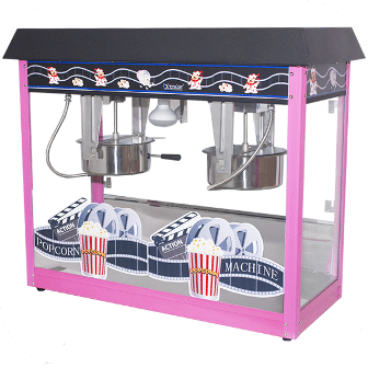 Popcorn Machine 2x8oz POP6A-2 Pink & Black ChromeCater