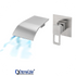 Single Lever Wall Mounted Wide Square Basin / Bath Mixer – SSF-27 ChromeCater