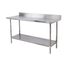 Splash-back Stainless Steel Table CC1.2SB ChromeCater