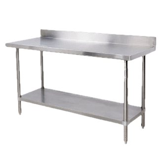 Splash-Back Stainless Steel Table CC1.8SB ChromeCater
