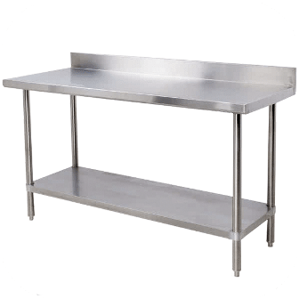 Splash-Back Stainless Steel Table CC2.4SB ChromeCater