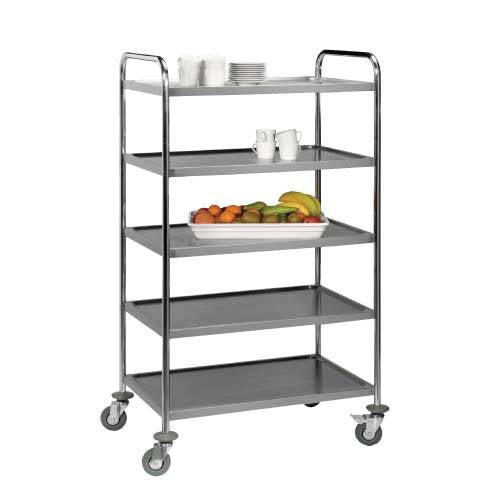 Tea Trolley S/Steel Global 5 Shelf – 1540 X 850 X 540Mm Alpaco Catering & Equipment