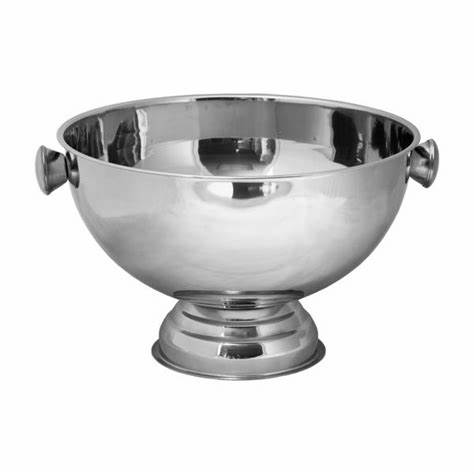 BAR BUTLER FOOTED CHAMPAGNE/ICE BOWL WITH SILVER KNOBS ST STEEL, 14LT (355MM:DX230MM) Bar Butler